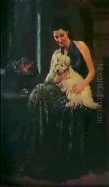 Signora Con Cagnolino - view 1