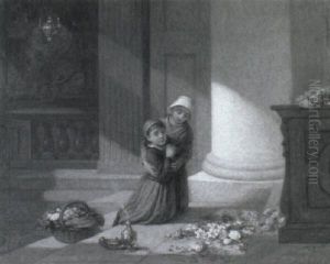 Praying At The Altar by Joshua Hargrave Sams Mann