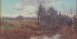 The Stream At Dusk (2 Works) by William Manners