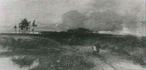 Figures On A Country Path
