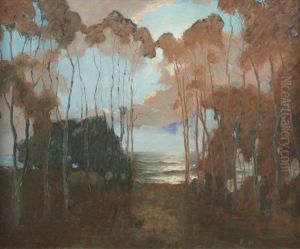 Coastal With Eucalyptus Trees by Jean Mannheim