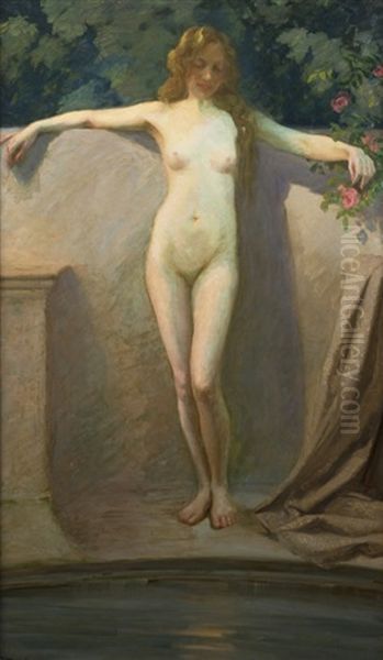 Springtime, Standing Female Nude - view 1