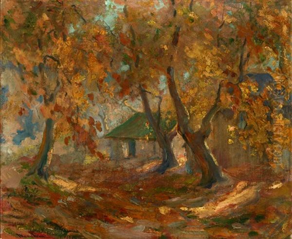 House In A Spring Landscape (+ Verdant Trees, Verso) - view 1