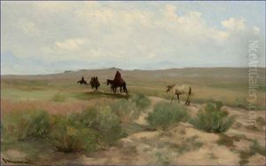 Indians On Horseback by Jean Mannheim