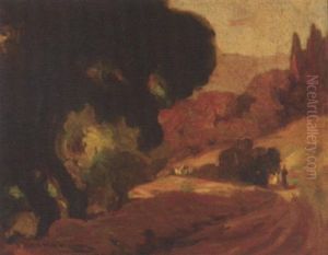 Figures In Landscape by Jean Mannheim