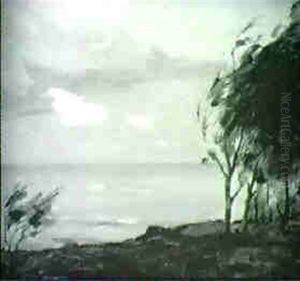 Windy Day, Arch Beach by Jean Mannheim