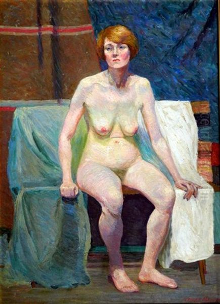 Seated Nude + Portrait Of A Woman In Riding Clothes (verso) - view 1