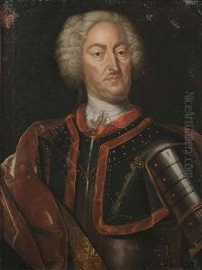 Portrait Des Obristen Johann Balthasar Von Poyda Im Alter Von 52 Jahren by Conrad Mannlich