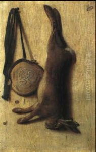 Trompe L'oeil:  Nature Morte Au Lievre Et A La Gibeciere