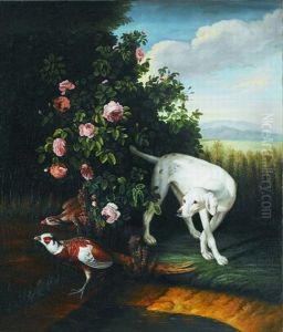 Englischer Jagdhund (pointer) Beim Aufstobern Von Fasanen by Johann Christian von Mannlich