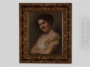 Portrait Of A Young Woman by Ignaz Mansch