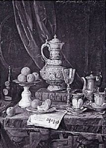 Still Life With Newspaper by Josef Mansfeld