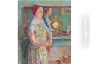 Portrait Of Miss Mary Manson, The Artist's Sister by James Bolivar Manson