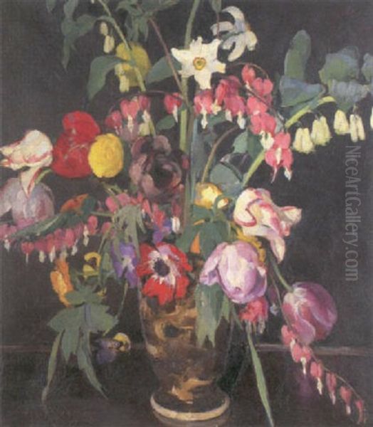 Still Life Of Flowers In A Vase - view 1