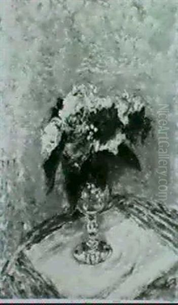 Pink Carnations In A Vase - view 1