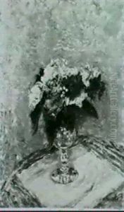 Pink Carnations In A Vase