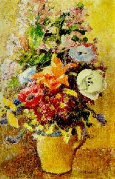 Mixed Flowers In A Vase - view 1