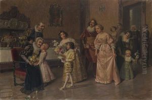La Famiglia Riunita by Giacomo Mantegazza