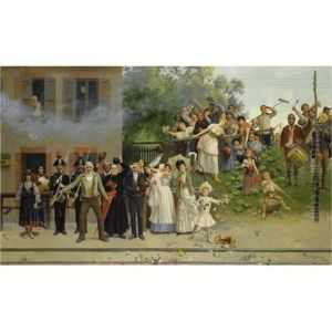 Passa Il Re-the King Passes by Giacomo Mantegazza