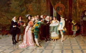 Die Vorstellung Des Neugeborenen by Giacomo Mantegazza