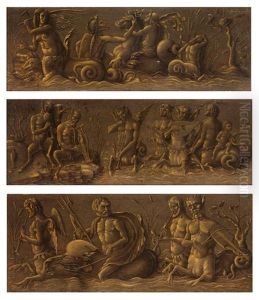 Die Drei Bildtafeln Aus Der Kollecktion Foresti by Andrea Mantegna