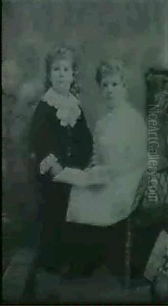 Portrait Of Ruth And Cyprian, Children Of John C.e. Bridge Esq., Full Length... - view 1