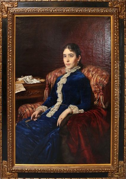 Portrait Wohl Von Maria Fjodorowna Als Kaiserin Von Russland (1881-1894), Gemahlin Von Zar Alexander Iii. (geb. Als Marie Sophie Frederikke Dagmar, Prinzessin Von Danemark) - view 1