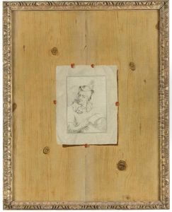 A Trompe L'oeil Still Life Of An Engraving Pinned To A Boiserie Ground by Antonio (lo Scarpetta) Mara