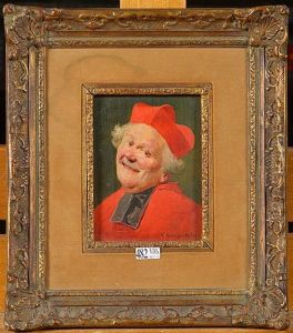 Portrait D"un Cardinal by Victor Marais-Milton