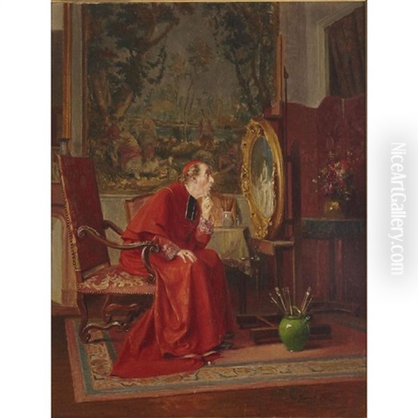 Cardinal As Art Connoisseur - view 1