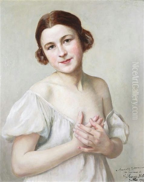 Portrait Of A Young Lady, Half-length - view 1