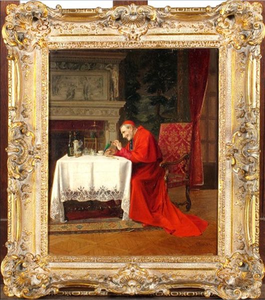 Cardinal Et Son Perroquet - view 1