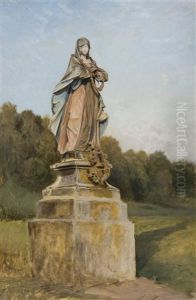 Sculpture In Landscape by Julius Eduard Marak