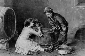 A Game Of Marbles by Giuseppe Marastoni