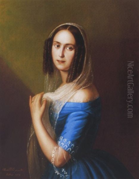 Fiatal No Kek Ruhaban (young Woman In A Blue Dress) - view 1