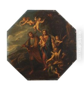 The Rest On The Flight Into Egypt by Carlo Maratta or Maratti