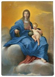 Madonna And Child In Glory by Carlo Maratta or Maratti