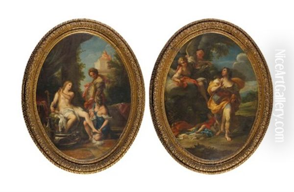 Bathsheba At The Bath; And The Angel Appearing To Hagar In The Wilderness - view 1