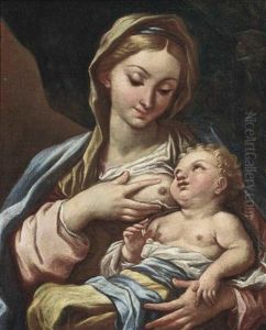 Madonna And Child by Carlo Maratta or Maratti
