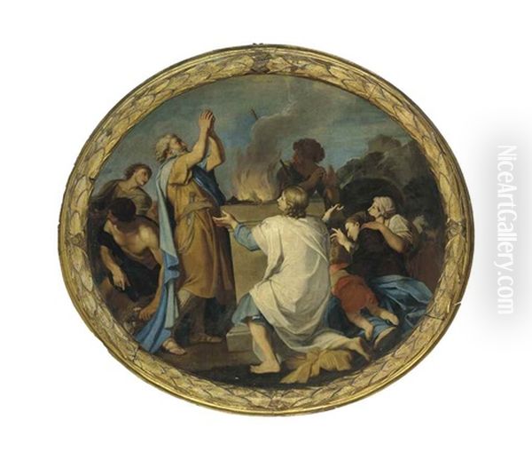 The Sacrifice Of Noah by Carlo Maratta or Maratti