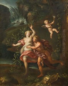 Apollo And Daphne by Carlo Maratta or Maratti