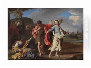 Tobias And The Angel by Carlo Maratta or Maratti