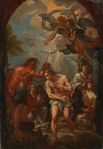 Taufe Jesu Im Jordan by Carlo Maratta or Maratti