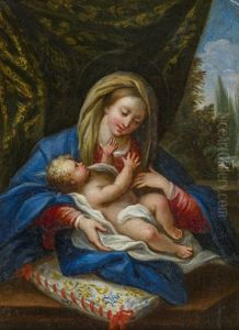 Madonna Mit Kind by Carlo Maratta or Maratti