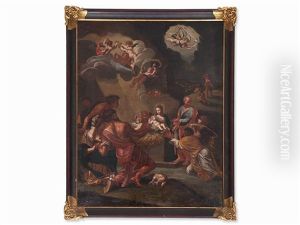 Adoration Of The Shepherds by Carlo Maratta or Maratti