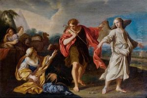 Tobie Et L'ange by Carlo Maratta or Maratti