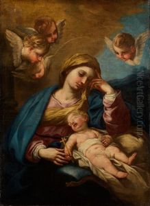 Maria Mit Dem Schlafenden Jesuskind by Carlo Maratta or Maratti