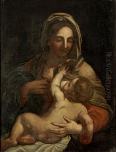 Madonna Mit Kind by Carlo Maratta or Maratti