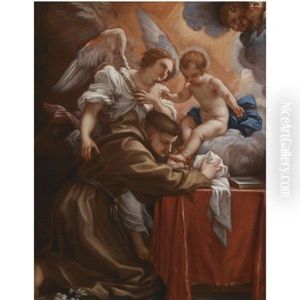 Saint Anthony Of Padua With The Christ Child by Carlo Maratta or Maratti