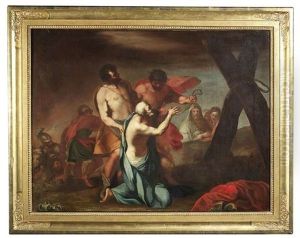 Der Hl. Andreas In Anbetung Des Marterkreuzes by Carlo Maratta or Maratti